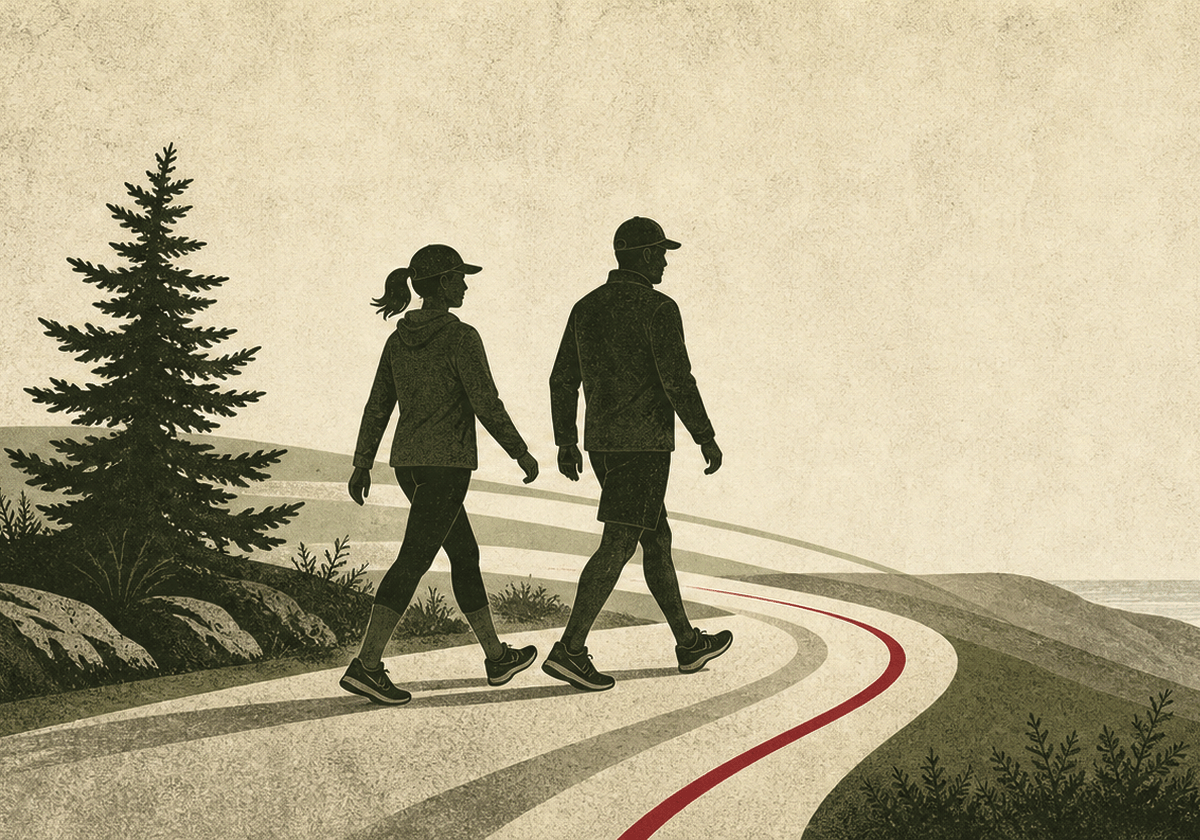 Walking event illustration